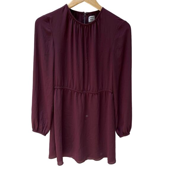 Aritzia Sunday Best Long-sleeved mini Dress Size 0 - Picture 1 of 8